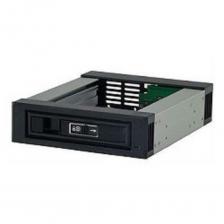 Procase {Hot-swap корзина 1 SATA3/SAS 6Gb, черный, с замком, hotswap aluminium mobie rack module (1x5,25) 1xFAN 40x15mm} [L3-101-SATA3-BK]