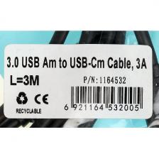 Кабель Buro BHP USB-TPC-3 USB (m)-USB Type-C (m) 3м черный