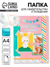 Свидетельство о рождении, А4 «Кролик»