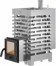 Дровяная печь 15 кВт ASTON 16 INOX стекло Аква
