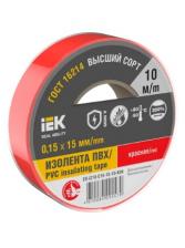 IEK MIXTAPE 7 Изолента 0,15х15мм красная 10м EX-IZ10-C15-15-10-K04 1 шт