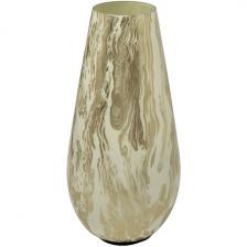 Ваза стеклянная золотисто-бежевая d14х31 см Garda Decor 71PN-51820