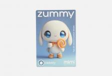Цветные контактные линзы Mimi sweety blue 0.00 оптическая сила ZUMMY