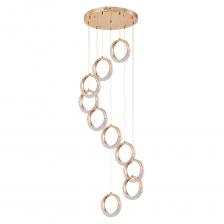 Люстра светодиодная подвесная Arte Lamp Montana 40 Вт 4000К 7 кв.м (A7777SP-10GO)