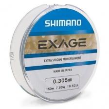 Монофильная леска SHIMANO Exage, 150 м, 7.5 кг, прозрачный, 1 шт.