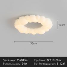 Скандинавский дизайнерский подвесной светильник в виде облака, светодиодные потолочные люстры, Светильники для гостиной, столовой, детской комнаты, спальни, потолочные светильники