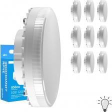 Эти энергосберегающие светодиодные лампы софиты созданы для натяжного потолка. Превратят вашу спальню или кухню в место, наполненное теплым белым и ярким светом. Точечные встраиваемые светильники оснащены GX53 цоколем в форме шайбы и подходят как для потолочных, так и для накладных светильников. Имеет сравнительно низкое энергопотребление в 10 Вт при 220 Вольтах. Эквивалент 100 вт, что делает их отличным выбором для домашнего использования. Led светодиоды обеспечивают чистый, рассеянный дневной свет 4000К. Это создает комфортную атмосферу в любой комнате: в ванной, спальне и коридоре. Нежный, матовый рассеиватель позволяет равномерно распределить свет по всей прихожейи балкону. Белый цвет плоского пластикового корпуса добавляет элегантности и сдержанности в интерьер. С помощью этих лед лампочек 10w вы можете создать потрясающую подсветку потолка или зеркала. Используйте их точечно или установите несколько рядом - они будут выглядеть стильно и современно в любой комнате. Офисный. Встроенная диодная подсветка теперь доступна простым нажатием кнопки. Попробуйте эти мощные потолочные круглые светодиодные лампочки GX 53! Подойдут для декоративного освещения вашего дома и дачи! Врезные. Стиль Лофт.