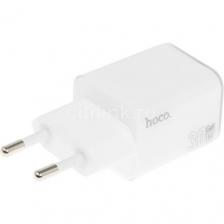 Сетевое зарядное устройство Hoco N47 Glorious, USB-C, 30Вт, 3A, белый [pd30w 35363]