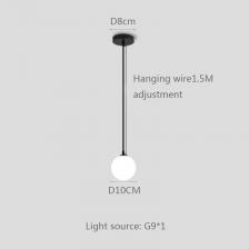 Подвесные лампы в виде глобуса золотого/черного/серебристого цвета, украшение для бара, ресторана, светильник для спальни, E27, люстра