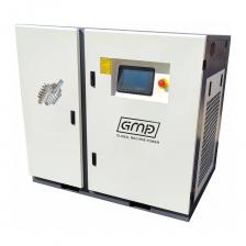 Винтовой компрессор с прямым приводом, обладающий производительностью 2.5м?/мин при рабочем давлении 16 атмосфер, оснащённый электродвигателем мощностью 22 кВт.