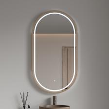 Зеркало Armadi Art 568 60 с подсветкой, диммером, с антизапотевателем, матовое золото