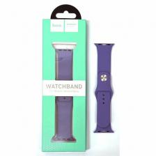 Ремешок для Apple Watch 42/44/45/49mm HOCO WA01 Flexible series classic sports силикон лавандовый (lavender)