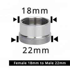 Соединитель для крана из нержавеющей стали M22 на M20 M18 M1/2 дюйма, резьбовые соединения, аксессуар для водоочистителя, переходник для кухонного водопроводного крана, фитинги