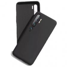 Чехол панель накладка MyPads для Xiaomi Mi Note 10 / Mi Note 10 Pro / Mi CC9 Pro с защитными заглушками и защитой боковых кнопок черная
