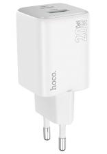 Сетевое зарядное устройство Hoco N41 Almighty PD20W+QC3.0 White