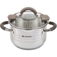 Кастрюля изготовлена из высококачественной нержавеющей стали, которая отличается надежностью и долговечностью, за счет этого рассчитана на интенсивное использование в течение длительного срока. Материал: нержавеющая сталь. Объем: 2.1 л. Рекомендации по использованию и уходу: После покупки тщательно промойте посуду в горячей воде, используя мягкую губку и жидкое моющее средство. Не используйте при этом металлические щетки и кислотосодержащие, абразивные чистящие средства. Во время приготовления пищи пользуйтесь специальными прихватками или варежками для горячего. Беритесь строго за крышку или ручки посуды. При использовании газовых плит, проверьте диаметр конфорки: пламя не должно выходить за пределы посуды или доходить до стенок. При использовании электрической или керамической плиты выбирайте диск с диаметром соответствующим дну посуды. Это позволит Вам гораздо дольше сохранить внешнюю привлекательность посуды от несмываемых пятен окалины и сэкономит газ или электроэнергию. Не грейте пустую посуду. Избегайте резких перепадов температур. После использования, обязательно вымойте посуду либо вручную, либо поместив её в посудомоечную машинку.