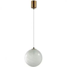 Подвесной светильник Odeon Light Magia 7109/1 бронзовый/белый/стекло/металл IP20 E14 5W 220V