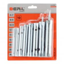 Набор состоит из ключей торцевых трубчатых и воротка. Ключи изготовлены методом штамповки из стальной холоднокатаной трубы и закалены до твёрдости 38–42 HRC. Имеют отверстия под вороток. Поверхность защищена от коррозии хромоникелевым покрытием.