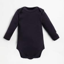 Боди с длинным рукавом Крошка Я, BASIC LINE, рост 86-92 см, цвет тёмно-серый