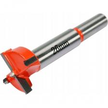 Сверло фреза Форстнера по дереву 26 мм YATO YT-33010 предназначено для сверления точных отверстий без разрыва кромок в мягкой древесине, фанере, пластике. Изготовлено из закаленной высококачественной стали. Твердосплавные вставки Widia из стали YG8. Бурение в любом направлении.