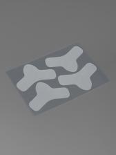 Тейп для межбровной и носогубной зоны, набор, 12 штук