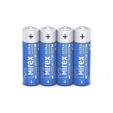 Щелочная батарея Батарея Mirex, щелочная LR6 / AA 1,5V 4 шт shrink 23702-LR6-S4