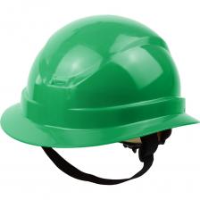 Имеет комфортную внутреннюю оснастку, обеспечивает отличную вентиляцию внутреннего пространства.Оснащена мягким текстильным амортизатором, имеющим 6 точек крепления и храповым механизмом регулировки размера.Материал текстильного амортизатора обладает превосходными демпфирующими свойствами.Защищает работников от падающих предметов и боковых ударов, а также для обеспечения дополнительной защиты от других механических воздействий, влаги и электрического тока напряжением до 440 В. Размер оголовья 53.5-63.5 см