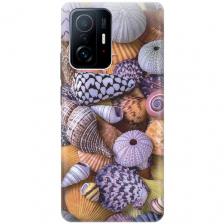Силиконовый чехол Разноцветные ракушки на Xiaomi 11T / 11T Pro / Сяоми 11Т / 11Т Про