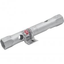 Трубчатый ключ используется в процессе ремонта и обслуживании автомобиля, а также для других ремонтных работ. Благодаря специальной форме, ключ подходит для работ в труднодоступных местах. Трубчатый ключ представляет собой трубку, на сторонах которой расположены головки в виде шестигранников разных размеров. В трубке сформированы округлые отверстия для воротка, что облегчает закручивание или откручивание крепежа.