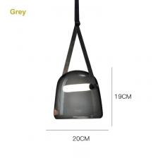 Подвесной светильник Luk Star, кожано-стеклянный, LED