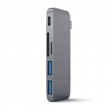 USB-хаб Satechi Combo Hub 3 in 1 USB Type-C ST-TCUPM (Space Grey)