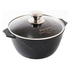 Кастрюля c крышкой Мечта Гранит Black, 5 л (45802)
