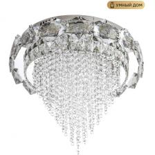 Потолочная люстра светодиодная хрустальная с пультом и управлением смарфоном с регулировкой цветовой температуры и яркости LED4U LED4U L9428-500 с функцией УД