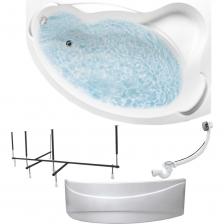 Ванна акриловая CATANIA 150х105 см, правый угол, 100% сантехнический акрил, 1MARKA в наборе 4в1: Ванна акриловая, панель фронтальная, усиленная стальная рама, слив-перелив хром 01кт1510пкп-стильное и функциональное решение для вашей ванной комнаты. Ванна оснащена просторной внутренней чашей, в которой могут удобно разместиться двое взрослых. В углу купели расположено притопленное сиденье-можно использовать в качестве полочки для шампуня, мочалки и других необходимых мелочей. Ванна изготовлена из 100% акрила, который обеспечивает долговечность и прочность изделия. Особенностью данной модели является наличие встроенного подголовника, который гарантирует ортопедическую поддержку шейного отдела позвоночника-максимальный комфорт во время водных процедур и способствует здоровому сну. Ванна имеет угловую конструкцию, что позволяет гармонично вписать ее в любой интерьер ванной комнаты. Съемная фронтальная панель облегчает процесс уборки и позволяет легко менять дизайн ванной комнаты.