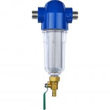 Фильтр-грязевик Гейзер-Хит SE 1/2” 130 мкм предназначен для очистки воды от механических примесей (ржавчины, ила, песка, окалины и др.) размером 130 мкм и более. Фильтр продлевает срок службы сантехники, защищает бытовую технику и увеличивает ресурс последующих фильтров для воды. Внутри фильтра установлен картридж из нержавеющей сетки пористостью 130 мкм. Картридж промывной - можно использовать многократно. Присоединительный размер: 1/2" Тонкость фильтрации: 130 мкм Производительность: до 2 м3/час Температура очищаемой воды: +4...+40 °С Рабочее давление: до 7 атм Габаритные размеры (высота/ширина): 100x215x110 мм