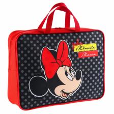 Папка с ручками А4, 35x27 см, текстиль, Минни Маус