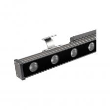 Ультратонкий линейный прожектор AR-LINE-500-9W Day4000 (GR, 15x60 deg, 230V) мощностью 9 Вт с дневной температурой свечения 4000К и световым потоком 630 лм широко используется для декоративной подсветки зданий, а также архитектурных и скульптурных объектов: памятников, мостов, арок и т. д. Специальная оптика, установленная в прожекторе, формирует распределение светового потока с узконаправленным углом излучения 15°, что позволяет создать яркую и красивую иллюминацию фасадов зданий, а также сделать акценты на архитектурных формах. Применение в прожекторе SMD-светодиодов с высокой световой эффективностью 70 лм/Вт экономит значительную долю электроэнергии. Алюминиевый корпус серого цвета, с размерами 500х40х30 мм и степенью пылевлагозащиты на уровне IP65, дает возможность эксплуатировать прожектор как в помещениях, так и на открытом воздухе, избегая места с большим скоплением воды. Встроенный драйвер позволяет быстро и безопасно подключить прожектор напрямую к сети 230 В. Герметичные разъемы, входящие в комплект, упрощают подключение прожектора к кабелю питания и соединение прожекторов последовательно в группы, а два поворотных кронштейна обеспечивают надежный монтаж на поверхности.