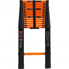 Телескопическая алюминиевая лестница ISMA — это надёжный и универсальный инструмент для профессионального и бытового применения. Благодаря максимальной высоте 5,8 м и 15 ступеням, она обеспечивает комфортный доступ к высоким точкам при выполнении строительных, монтажных и ремонтных работ. Изготовленная из прочного алюминиевого профиля толщиной 1,3–1,5 мм, лестница выдерживает нагрузку до 150 кг, оставаясь лёгкой и мобильной — её вес составляет всего 14,3 кг. Телескопическая конструкция делает её компактной в сложенном виде, а противоскользящие накладки и крепёжный ремень обеспечивают безопасность и удобство при транспортировке. Высокая прочность и надёжность Алюминиевый профиль выдерживает нагрузку до 150 кг, подходит для интенсивного использования. Максимальная рабочая высота — 5,8 м Позволяет выполнять работы на высоте, включая монтаж, покраску, ремонт фасадов и потолков. 15 ступеней Обеспечивают удобный подъём и равномерное распределение нагрузки. Телескопическая конструкция Лестница складывается до компактных размеров, удобно хранить и перевозить. Складная и неразборная система Готова к использованию без дополнительной сборки — экономия времени и усилий. Крепёжный ремень для фиксации ступеней Предотвращает повреждения при транспортировке, сохраняет форму лестницы. Атмосферостойкость Устойчива к влаге и перепадам температуры — долговечность при эксплуатации на улице и в помещении. Лёгкий вес — 14,3 кг Удобна для переноски и перемещения, даже одним человеком.