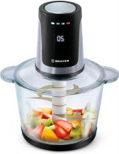 Измельчитель BRAYER BR1408, 3 л, 800 Вт, черный/серый