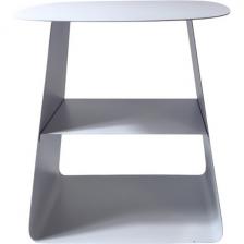 Журнальный столик с полкой Stool Group Leyre металл зеленый УТ000040309 (квадратная столешница)