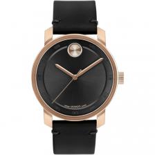 Movado Bold Access черный циферблат кожаный ремешок мужские часы 3600945