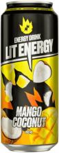 Напиток энергетический Lit Energy Mango Coconut безалкогольный тонизирующий газированный 450мл