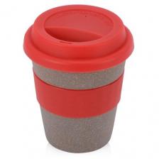 Стакан Oasis "Cafe", 350 мл, с силиконовой крышкой, цвет красный