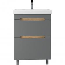 Тумба напольная SanStar Diva 50 с раковиной Moduo 50 (комплект) для ванной комнаты Дуб вотан, графит софт производится на российском заводе, оснащенном высокотехнологичным европейским оборудованием под брендом SanStar. Под контролем отдела качества, с соблюдением ТУ и ГОСТ.Товар относится к серии Практик, отличительной особенностью которой являются оптимальное соотношение качества и цены. А линейка мебели Diva, выполненная в современном стиле, внесет в вашу ванную комнату неповторимый дизайн и обновление.Дополнительно к тумбе возможно приобрести полный комплект мебели Diva, а именно зеркало или зеркальный шкаф, шкаф-пенал.Товар доставляется в разобранном виде, состоит из 2 мест, надежно упакованных в пятислойный гофрированный картон.В набор входит раковина. Материал - фарфор. Moduo 50. Размеры изделия могут отличаться +/-1 см в связи со спецификой производства. Пожалуйста, учитывайте это при подборе.