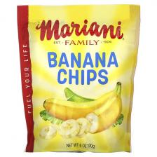 Mariani Dried Fruit, Банановые чипсы, 170 г (6 унций)
