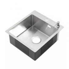 Металлическая мойка Melana ProfLine 44 стальная с дозатором