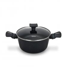 Кастрюля Fissman Ferro алюминиевая со стеклянной крышкой 22х10,5 см / 3,36 л