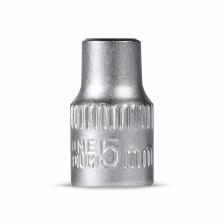 Головка на 5 мм, торцевая, шестигранная, под квадрат 1/4", CR-V, Smartbuy tools, цена за 1 шт