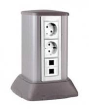 Алюминиевые кабель-каналы DKC Миниколонна алюминиевая, 0.25м, цвет серый металлик [19521]