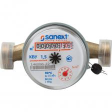 Счетчики воды SANEXT предназначены для измерения объёма холодной питьевой воды и горячей воды в сетях холодного и горячего водоснабжения жилых, административных, промышленных зданий при давлении не более 1,6 МПа. Прибор внесен в Государственный реестр средств измерений, свидетельство ОС.С 29.029.А № 75143, номер СИ в Госреестре 76218-19. Счётчики SANEXT изготовлены из коррозионно-устойчивых материалов. Детали, соприкасающиеся с водой, производятся из материалов, не снижающих качества воды, стойких к ее воздействию в пределах рабочего диапазона температур.